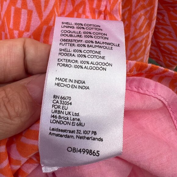 🆕 Free People | Rillo Orange Long Sleeve Mini Shirt Dress | S - Picture 10 of 16